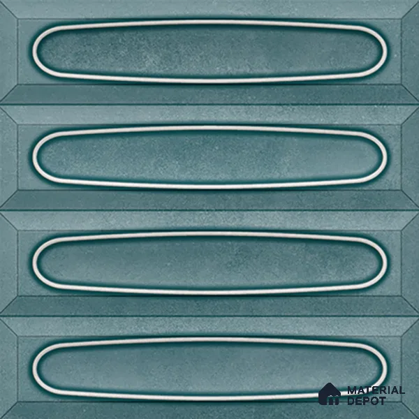 Faux Subway  Tile TL 07238 B Bali 1004 1 ft x 1 ft Ceramic Glossy Finish - 9 mm  | 2 mm Spacer is Mandatory | Please Expect a Slight Variation of Pattern (Sample)